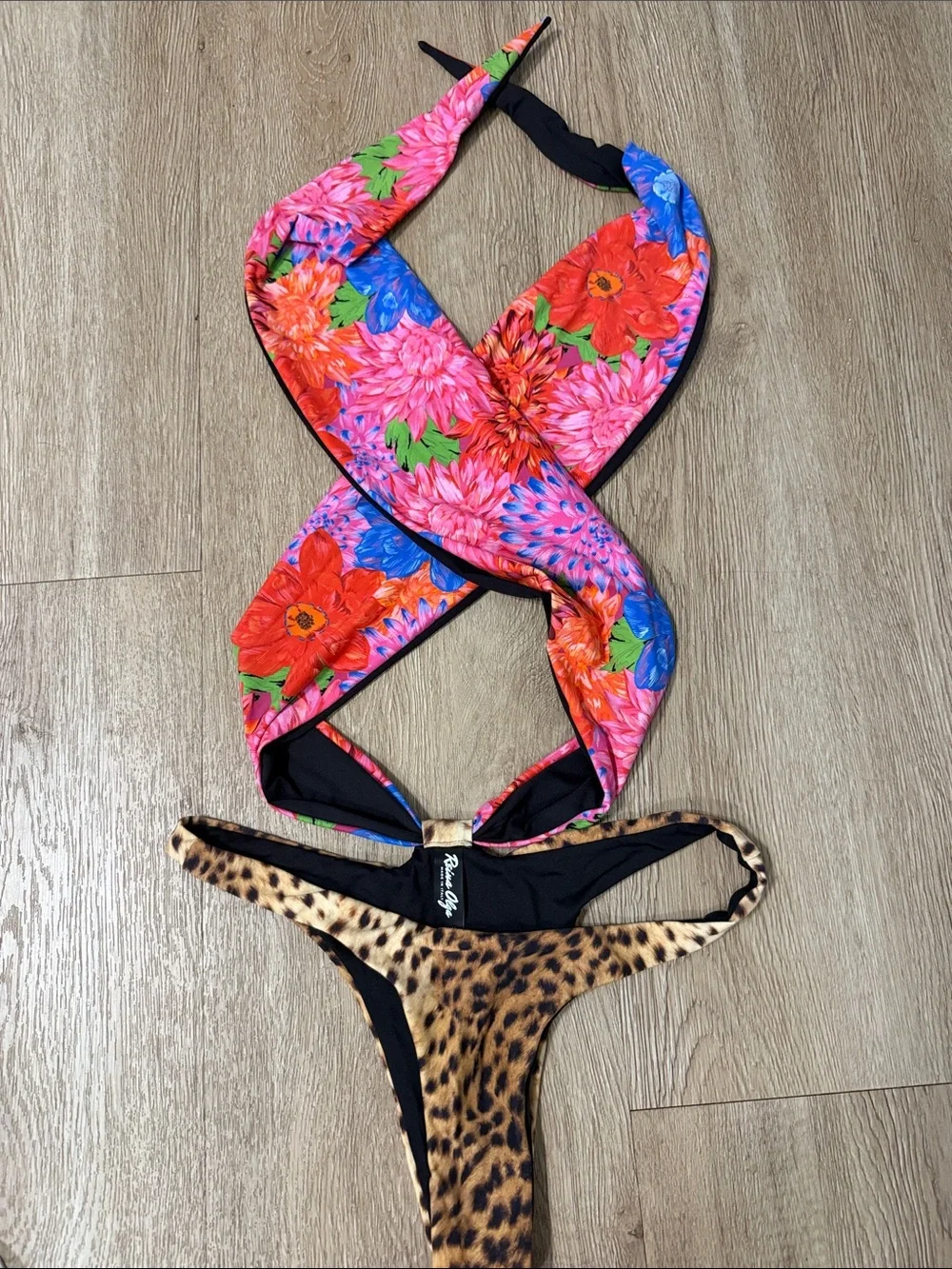 Reina Olga iconic tie up bathing suit